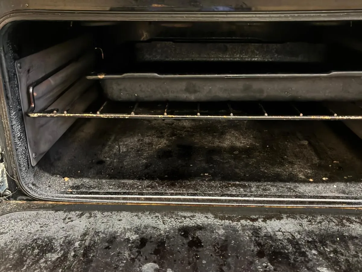 Oven deep clean before
