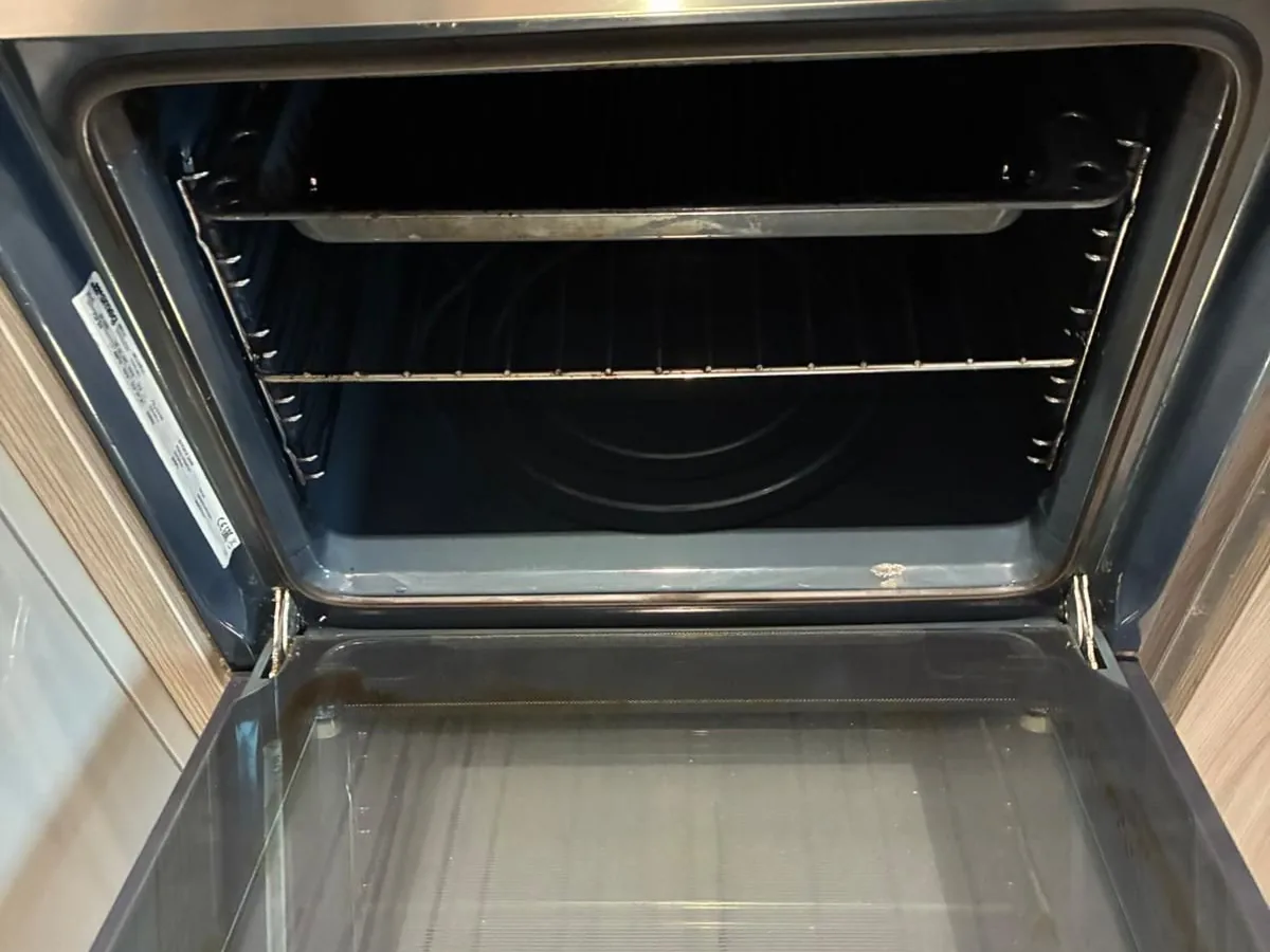 Oven racks and trays after
