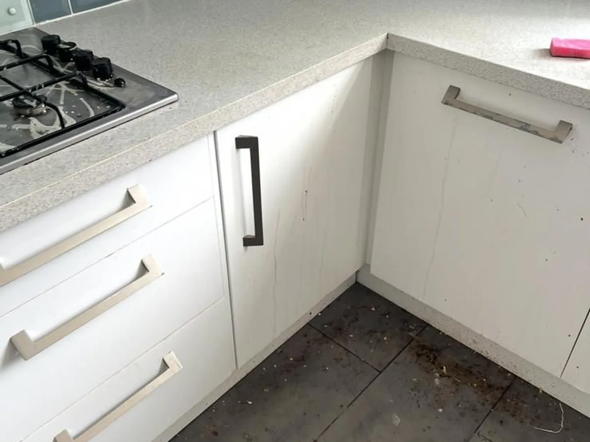Kitchen floor before